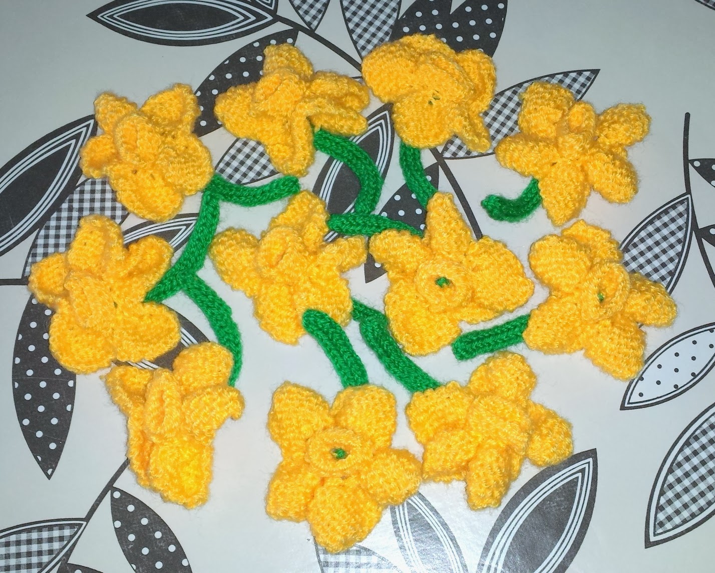 Sophie's Knit Stuff Knitted Daffodils for Irish Cancer Society