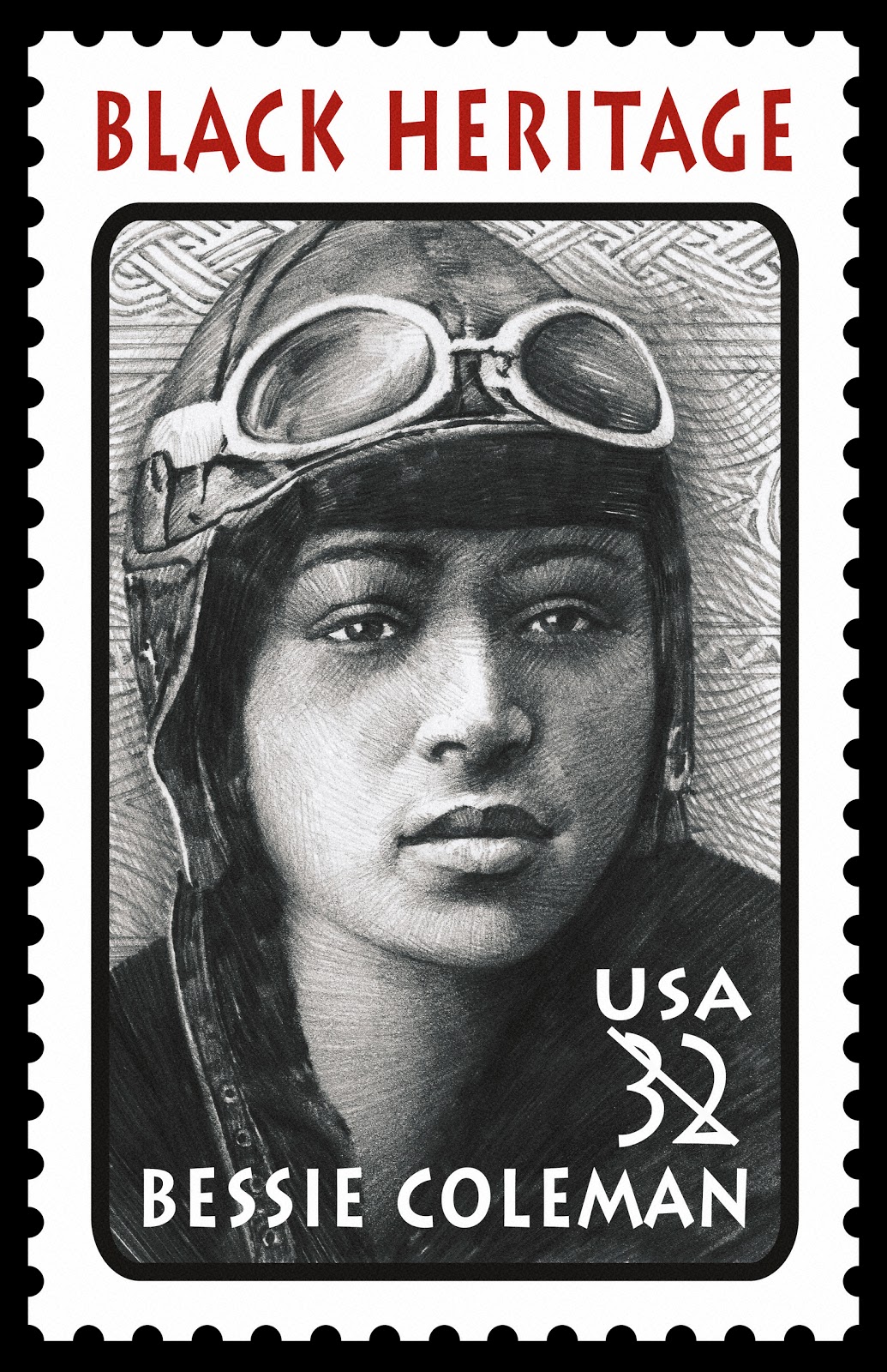 American Women on Stamps: Bessie Coleman (1892-1926)1035 x 1600