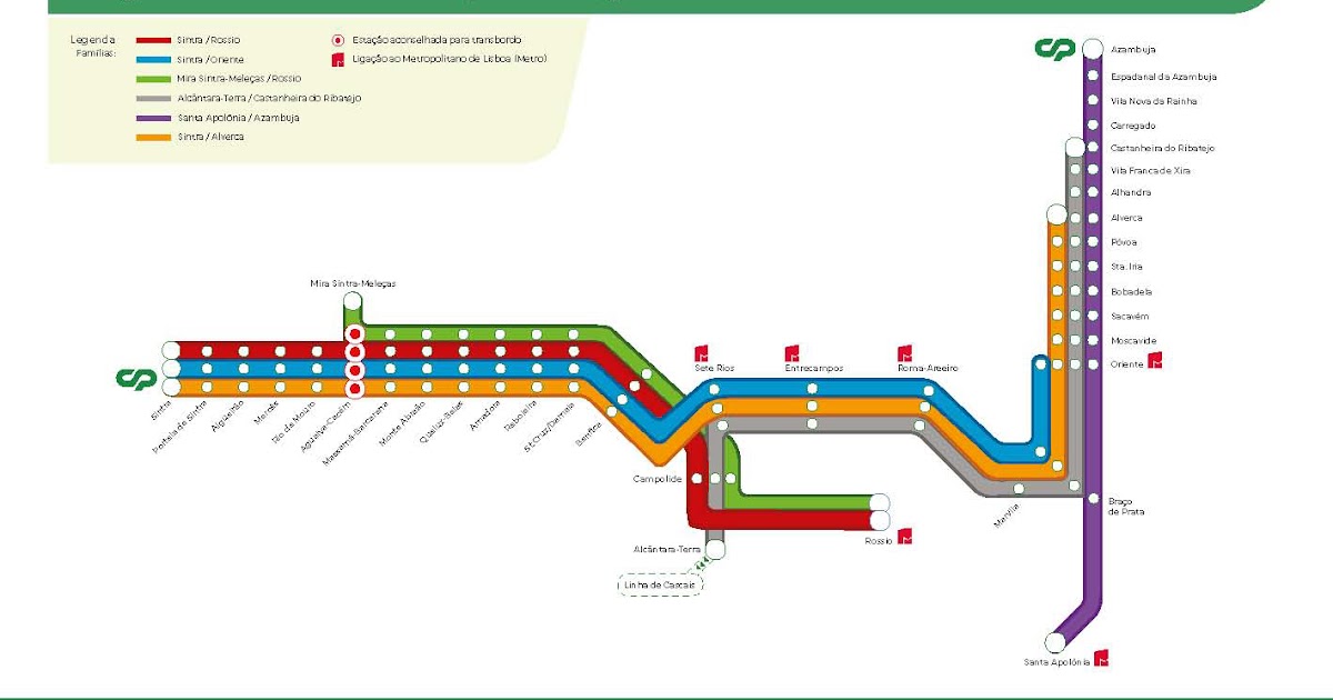 Mapa cp linha sintra Tudo sobre Sintra: Conheça os novos horários que entram hoje em vigor