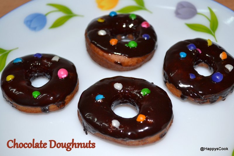 Chocolate Doughnuts Recipe (Yeast raised & Deep fried) Happy's Cook