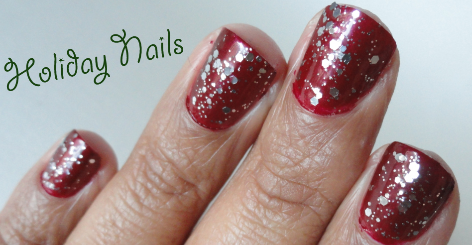 5. Sparkly Holiday Nail Ideas for Short Nails - wide 5