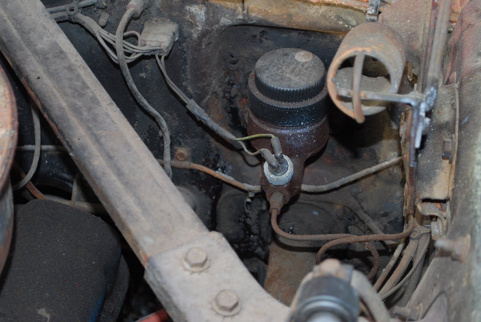 Single pot master brake cylinder bleeding - Vintage ... 1963 corvette headlight switch wiring diagram 