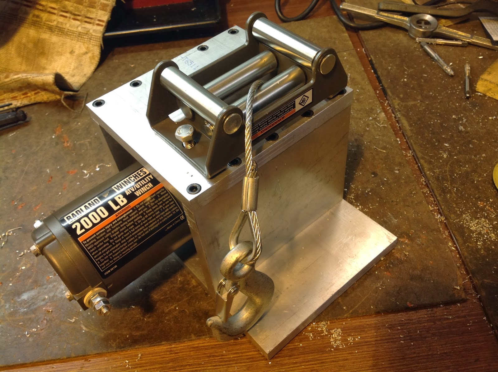 Robert's Projects Installing a Harbor Freight Winch on my John Deere 316