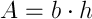 Formula Area del rombo