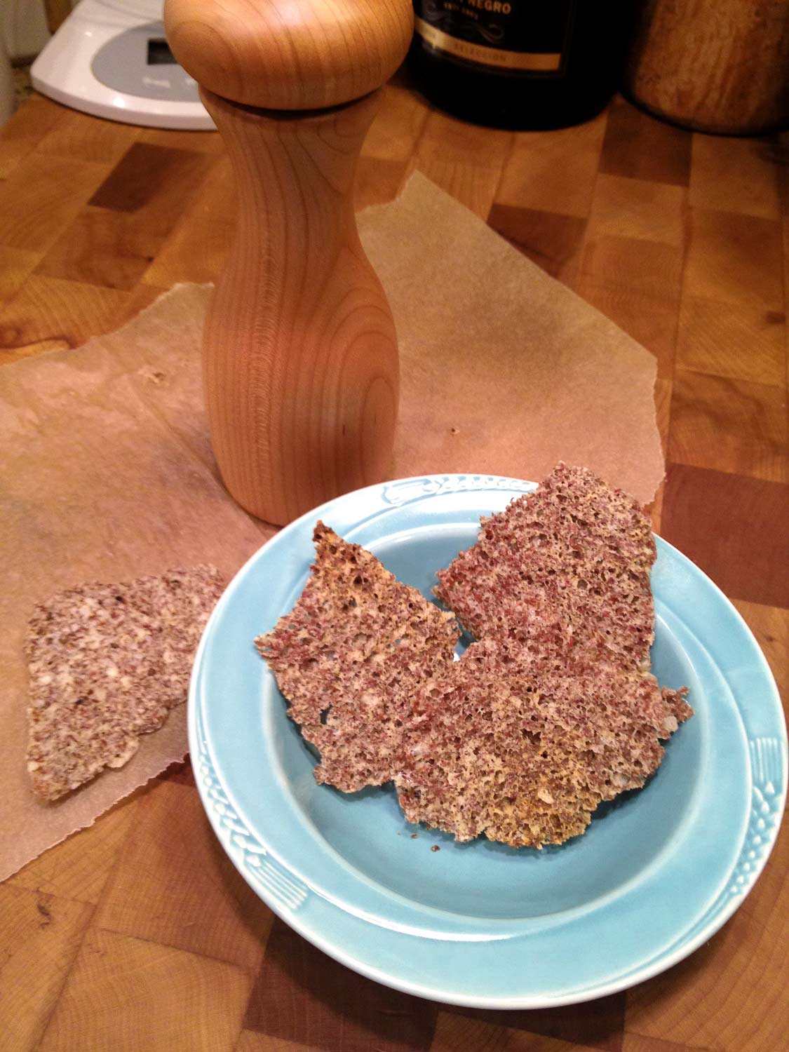Life on the Food Chain Quick Delicious GlutenFree Flax Parmesan Crackers