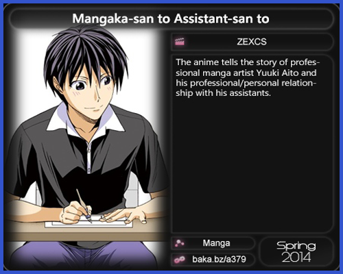 Anime Estrenos Primavera 2014 Mangaka+san+to+Assistant+san+to
