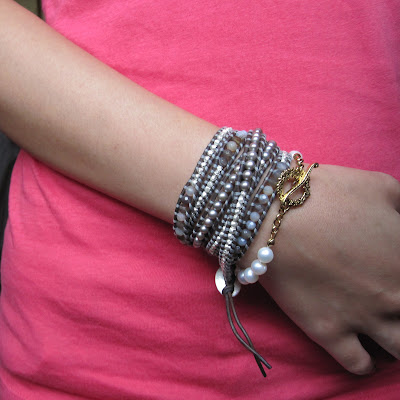 DIY: How To Make Chan Luu Style Women's 5 Wrap Bracelet - Botswana Agate Mix Wrap Bracelet With Sterling Silver On Natural Grey Leather DIY: How To Make Chan Luu Style Women's 5 Wrap Bracelet - Botswana Agate Mix Wrap Bracelet With Sterling Silver On Natural Grey Leather