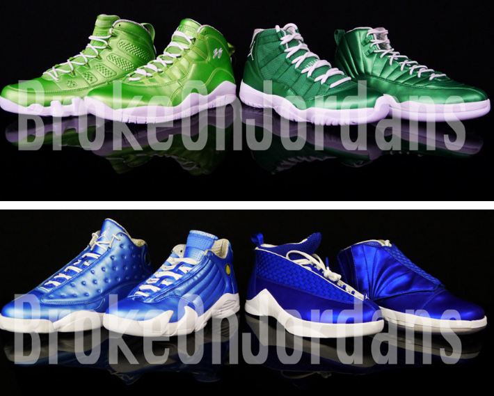 rainbow jordans shoes