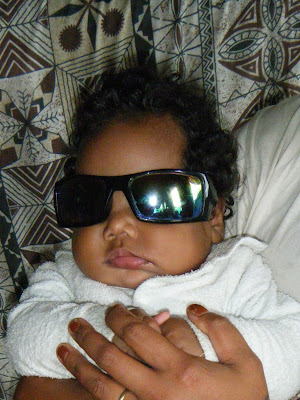 baby with sunnies