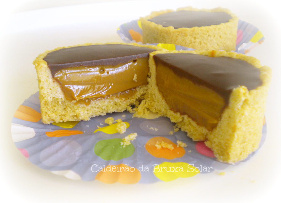 Receitas do Caldeirão Tortinhas de caramelo e chocolate