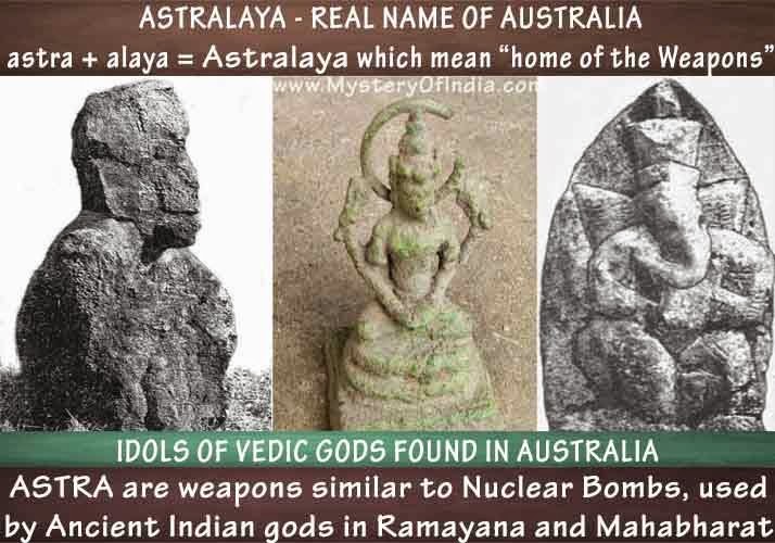 Astralaya - real name of Australia origionated from Sanskrit