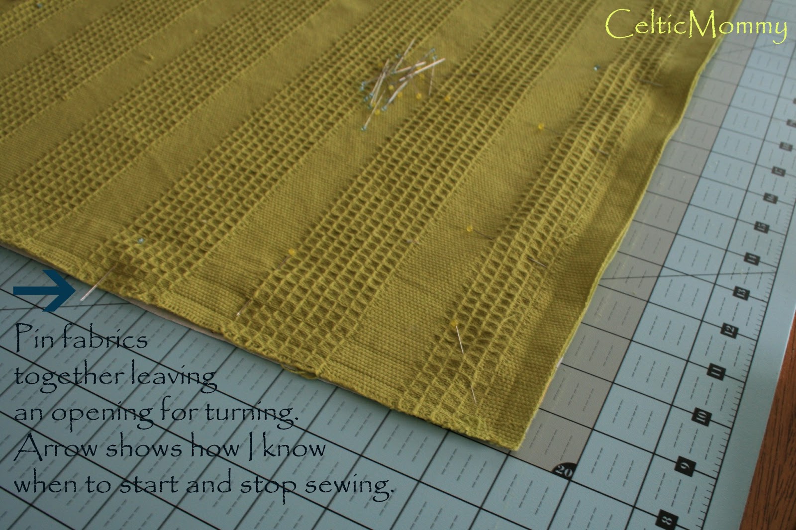 CelticMommy Tutorial Sew your own dish drying mat