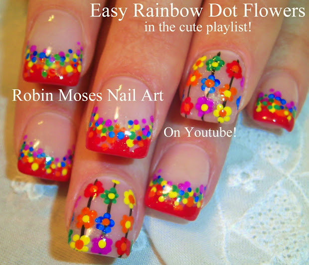 robin moses nail art "easy flower