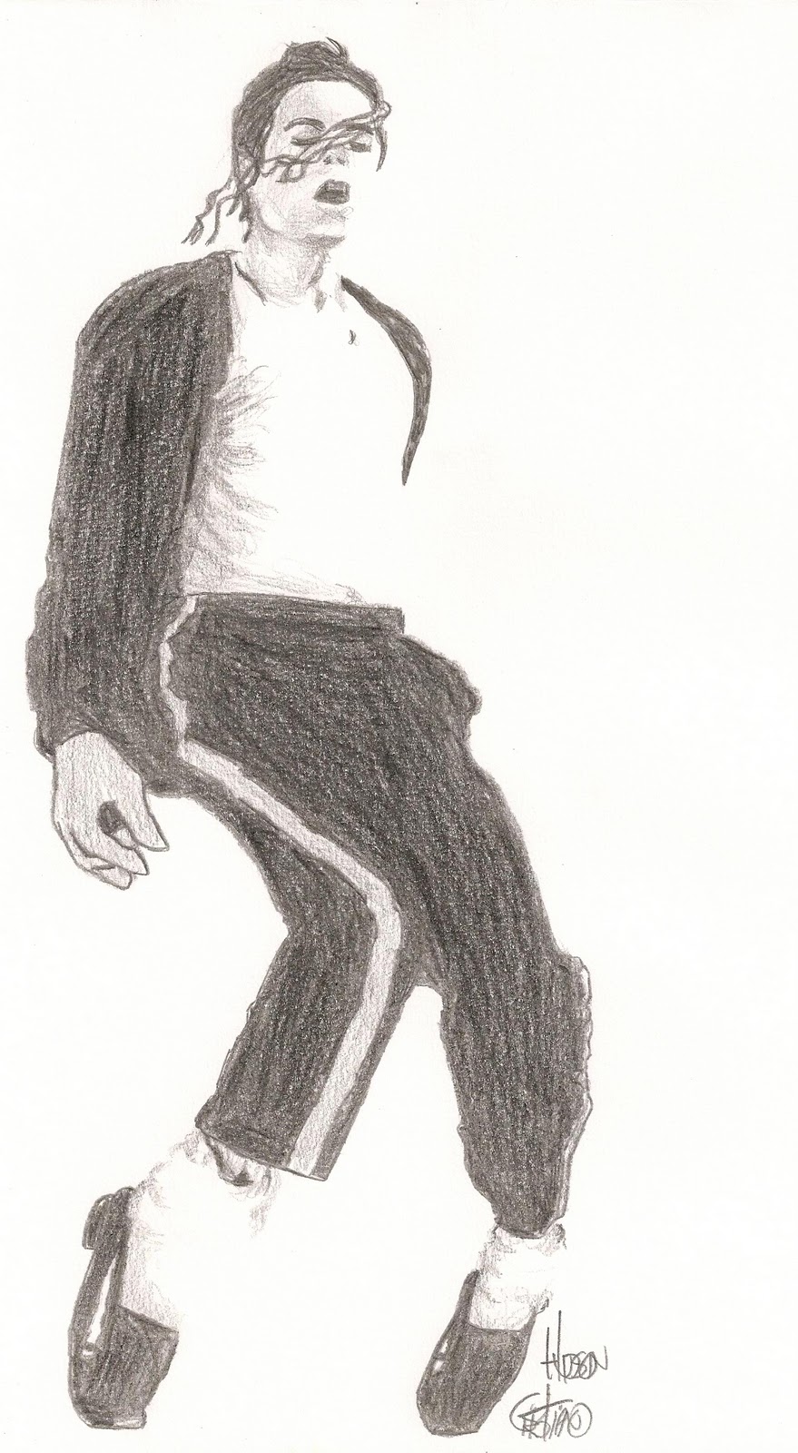 Desenho do Hudson-Billie Jean Michael+Jackson