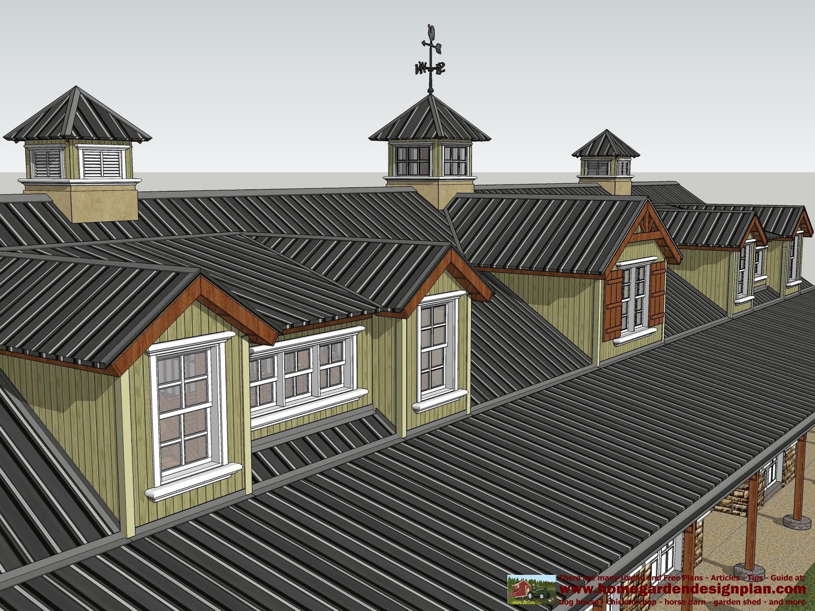 HB100 Horse Barn Plans Horse Barn Design ~ Shed Plans Ideas