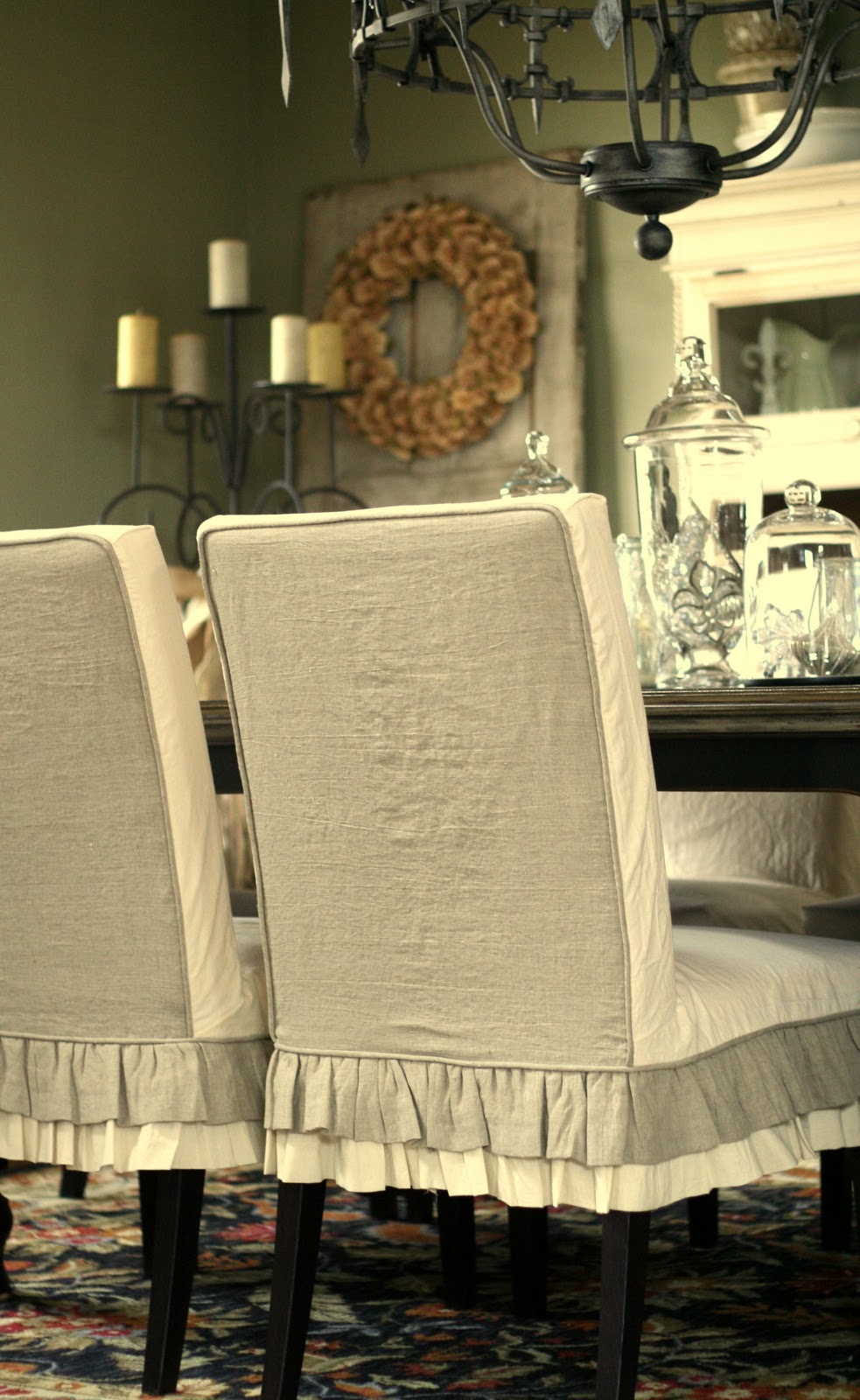 Custom Slipcovers by Shelley Jenn's Parson Chairs