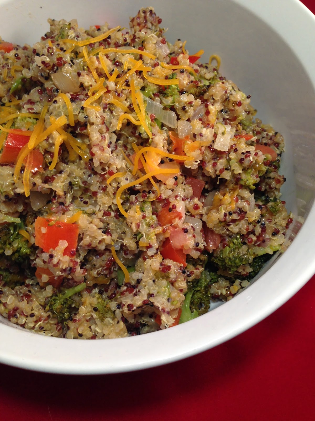 Vegetable Cheddar Quinoa