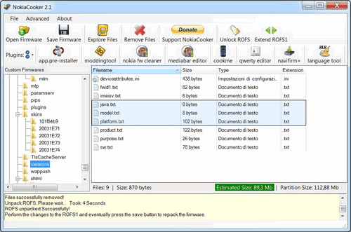 nokia firmware editor utility