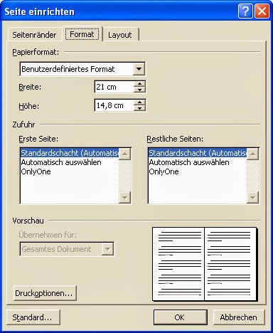 Gemerkt Gefaltete Din A5 Broschure Mit Word Erstellen Buchdruck Mit Word