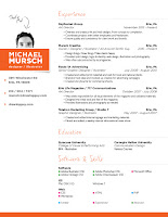 resume for web designer