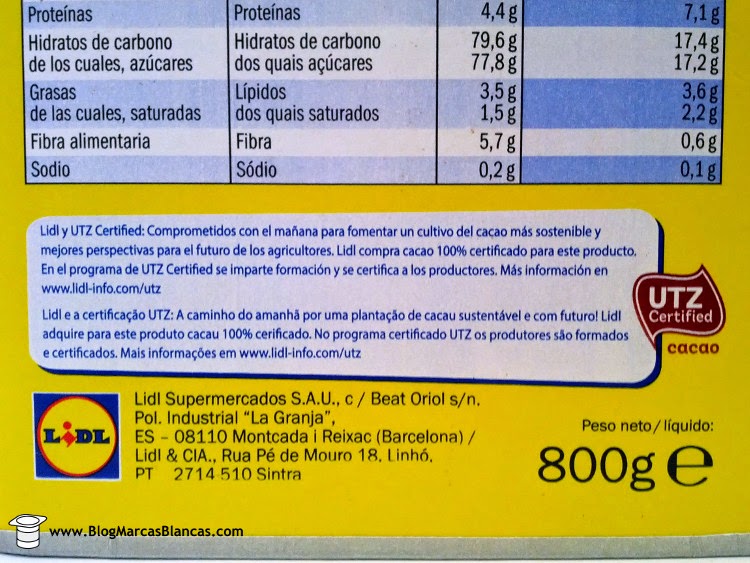 El cacao soluble Goody Cao de Lidl utiliza cacao con certificado UTZ. El cacao soluble Goody Cao de Lidl utiliza cacao con certificado UTZ.