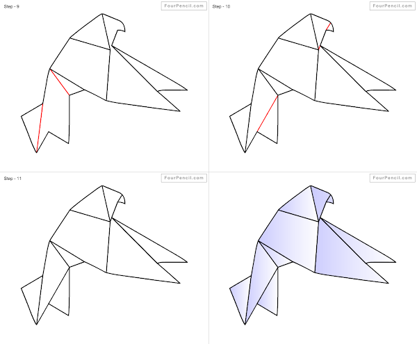 How to draw cartoon Pigeon - slide 3