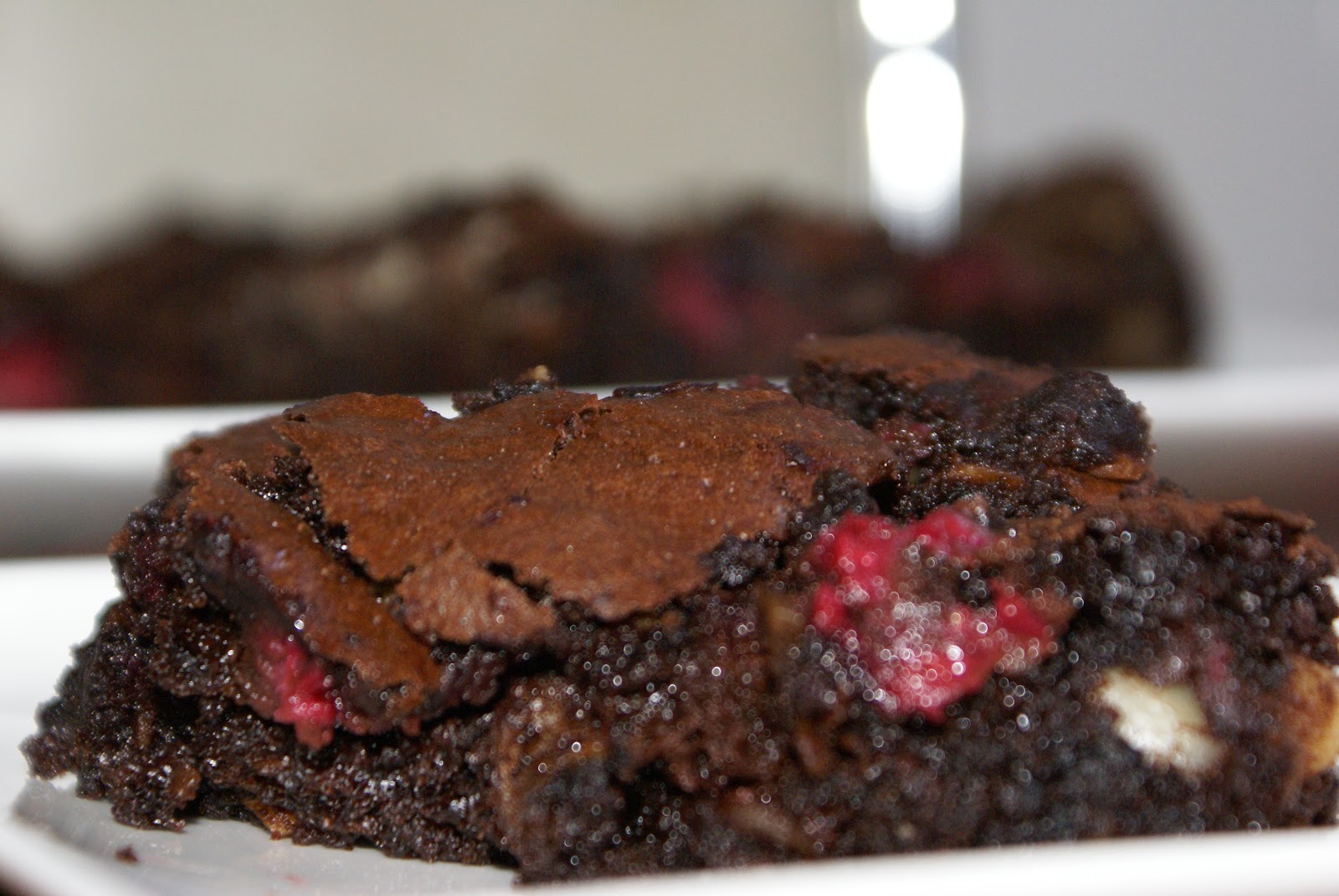 Cotton Candy Rustic Raspberry Brownies