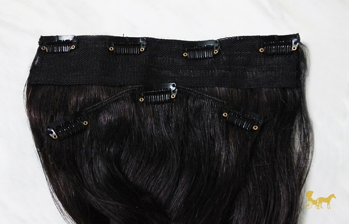 4 clip ones are THICK irresistable_me_clip-in_hair_extension_review_short_hair_smooth_4