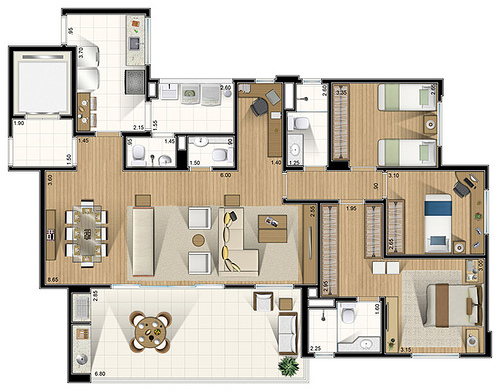 bloglove: Plantas de casas grandes