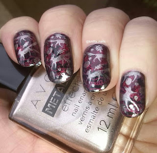 Messy Mansion MM34 and Avon Frosted Peach