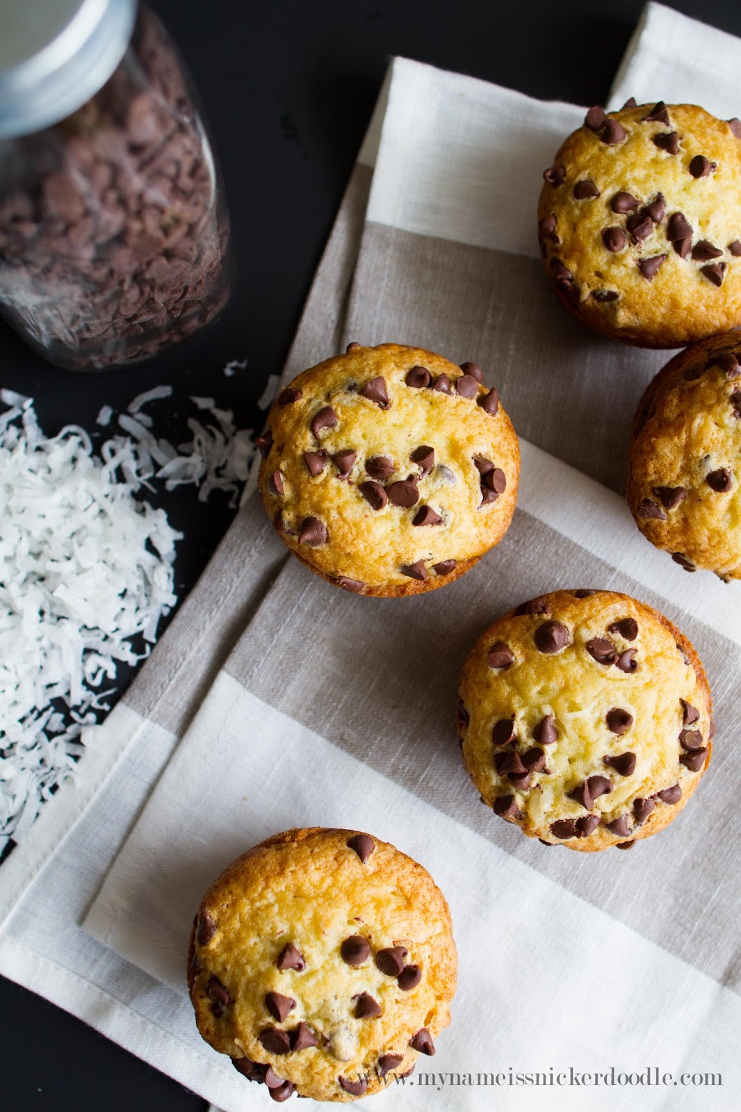 Coconut Chocolate Chip Muffins My Name Is Snickerdoodle