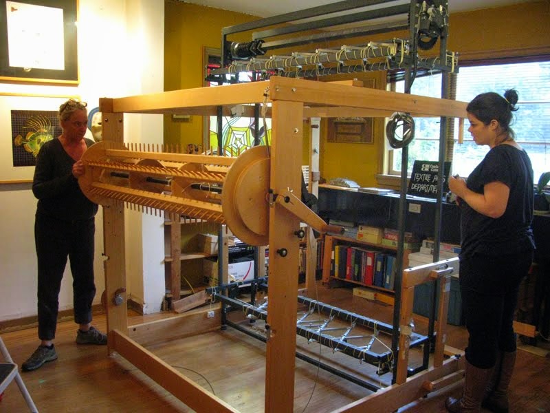 setting up the loom