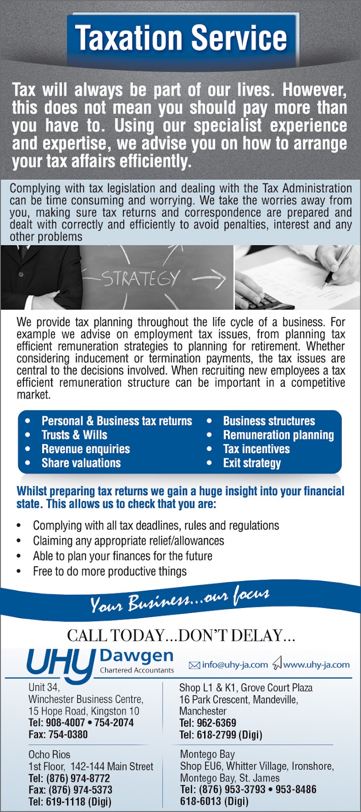 Dawgen Global Jamaica capital gains tax rates, and property tax