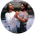 Jesus sendo batizado