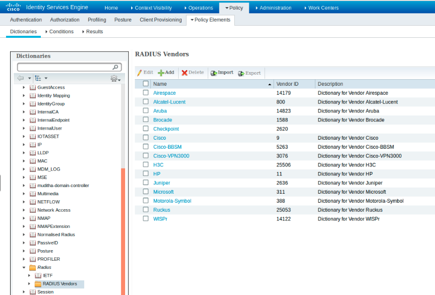 MDT Net Solutions Checkpoint Gaia Radius authentication with Cisco ISE 2.1