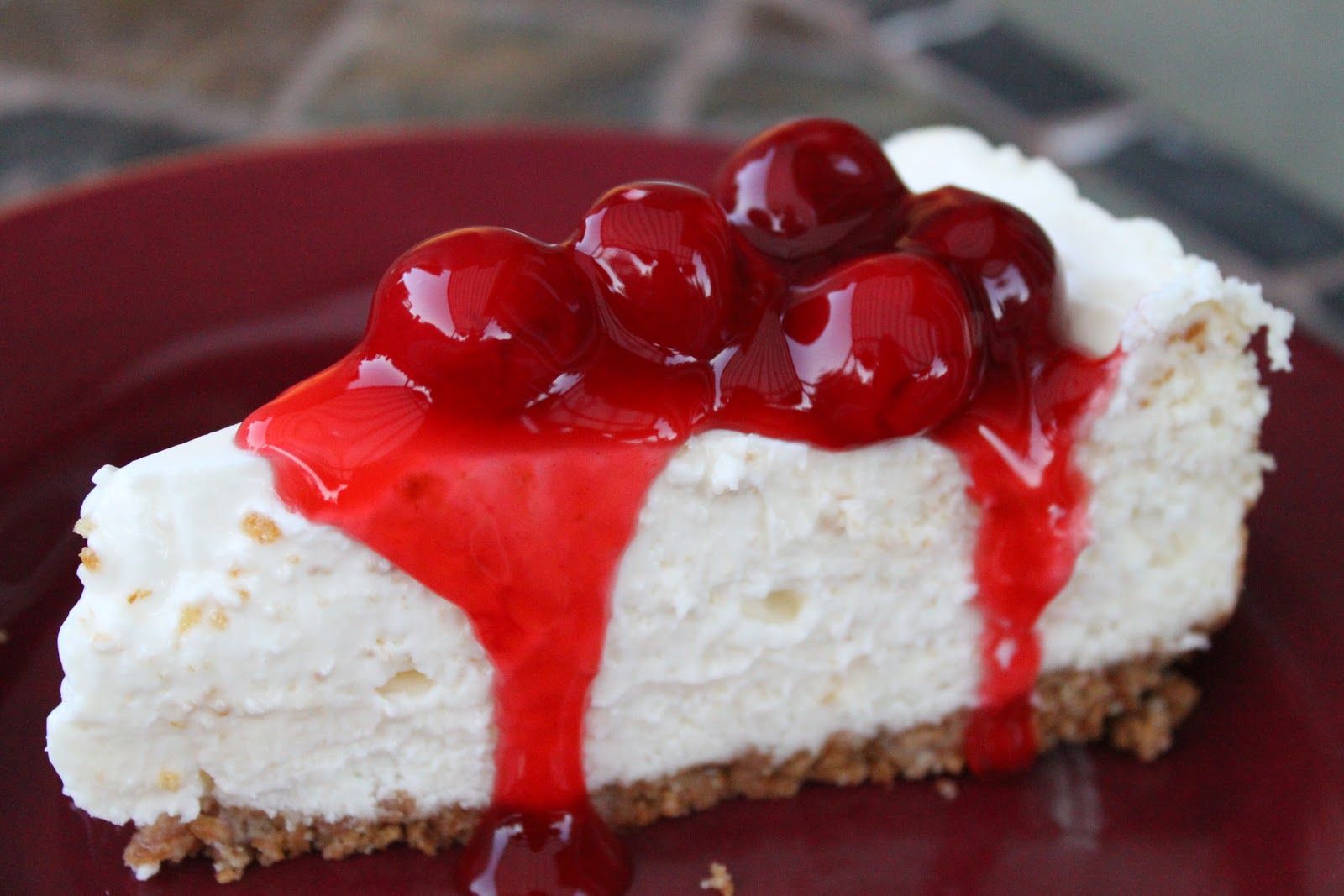 Girls in Aprons Classic Cheesecake with Sour Cream Topping
