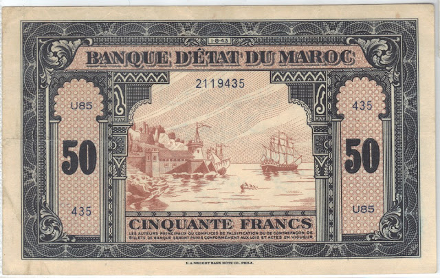 Marocco - 50 Francs - 1943 - P-26