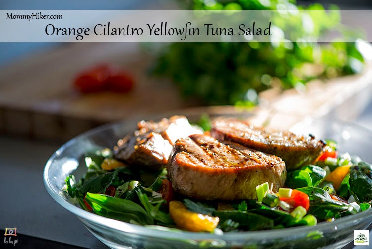 Mommy Hiker [Food Series] Orange Cilantro Yellowfin Tuna Salad