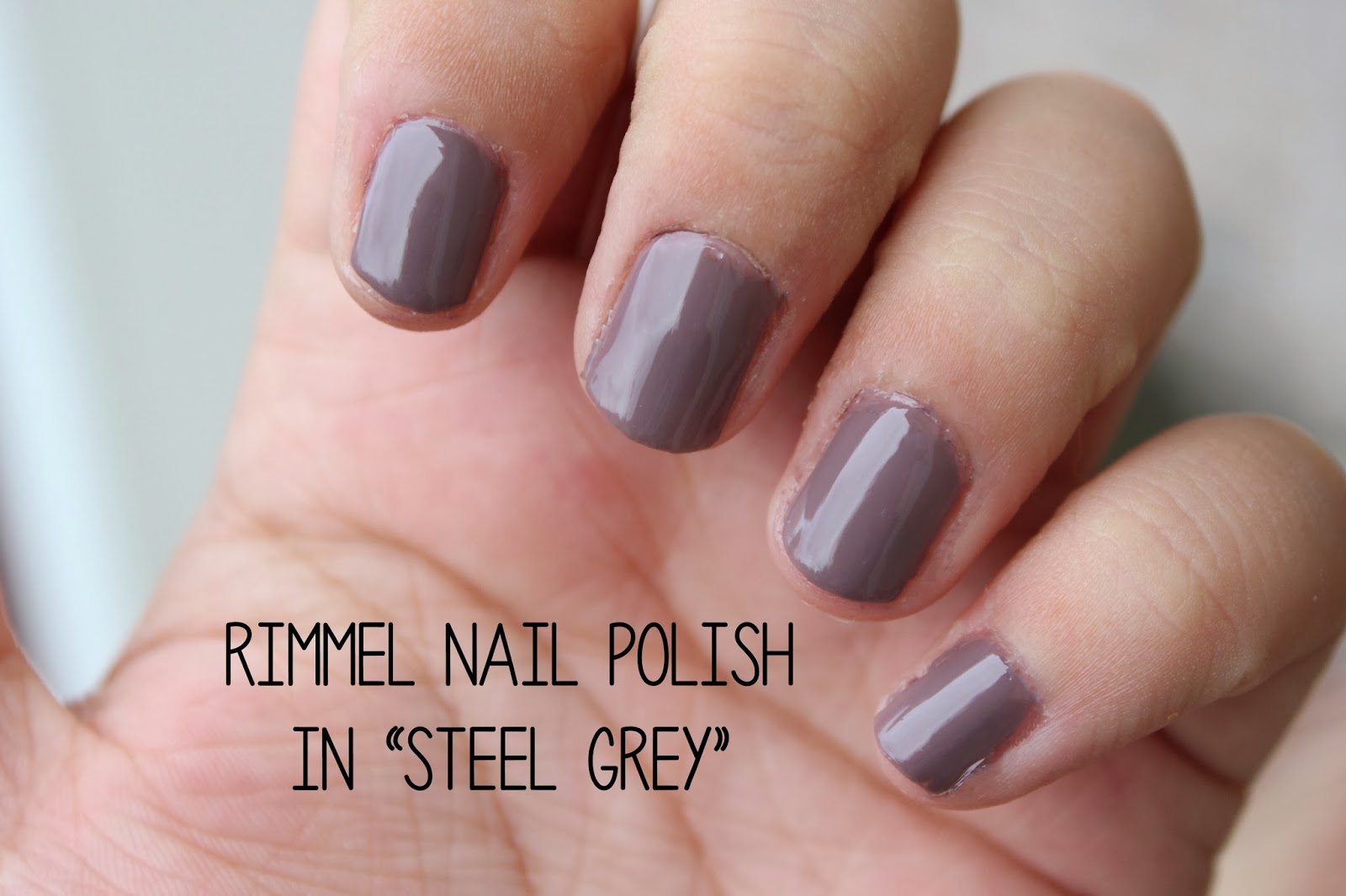 1. Rimmel Lasting Finish Pro Nail Polish in "Steel Grey" - wide 2