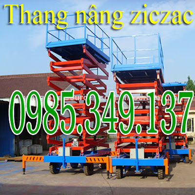 Thang nâng đơn, thang nâng đôi, thang nâng hàng giá rẻ 0985349137