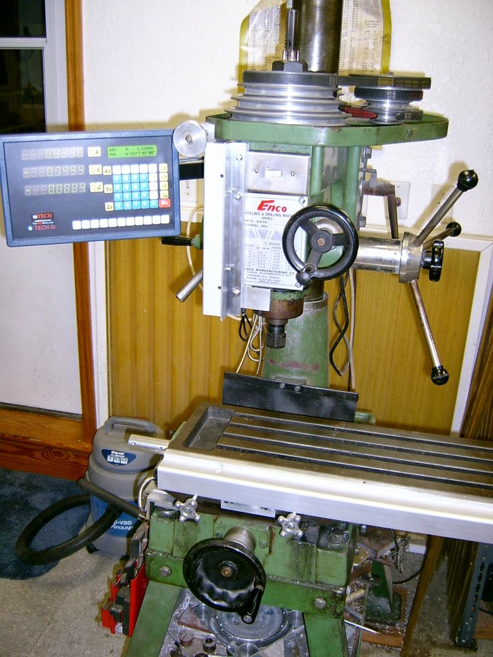 mTECH and other DRO 2585 TDS3i with RS232 on ENCO Drill / Mill FL