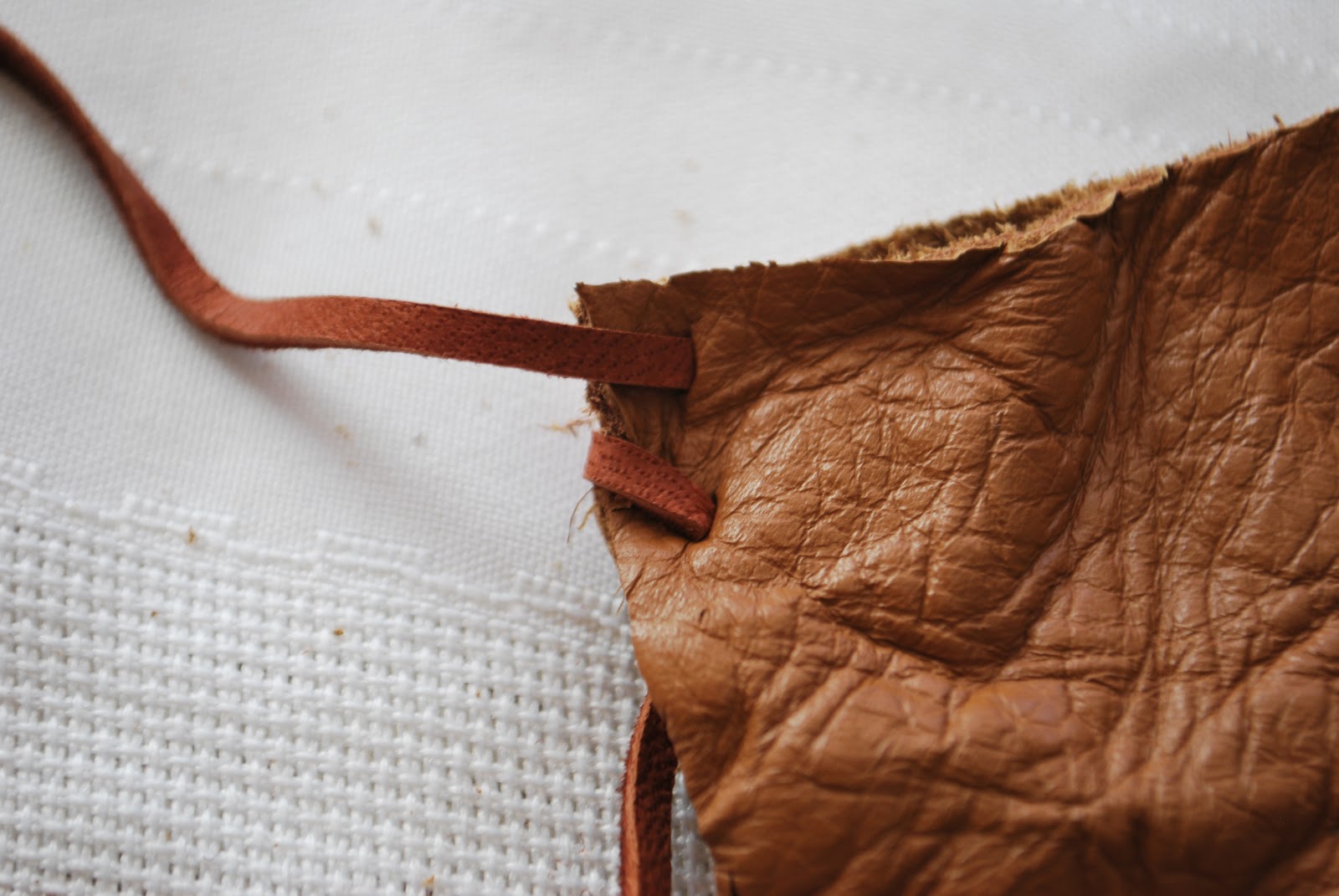 Crafty Tutorials Leather Pouch Necklace