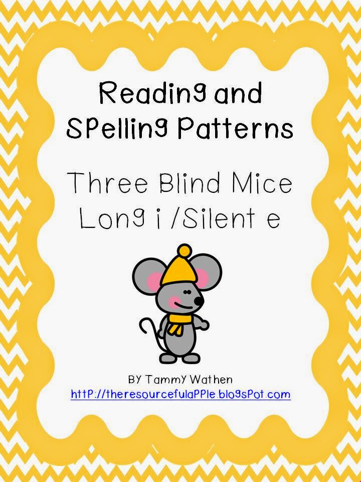http://www.teacherspayteachers.com/Product/Reading-and-Spelling-Patterns-Three-Blind-Mice-Long-i-silent-e-580973