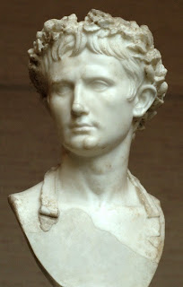 Caesar Augustus wearing the corona civica