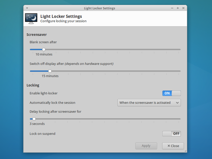 Xubuntu 14.04 LTS light locker