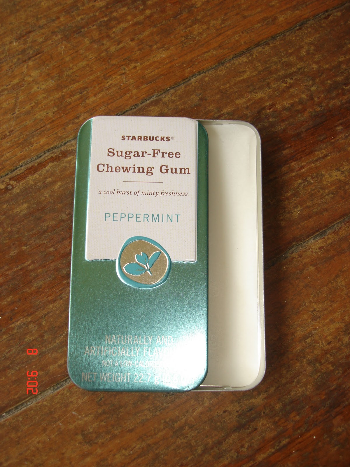 A Cup A Day Starbucks Peppermint SugarFree Chewing Gum Case (New)