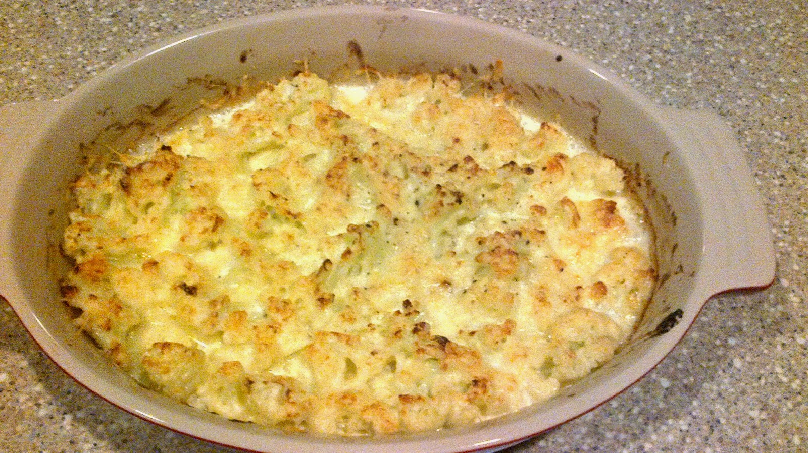 Barefoot Stamp Cauliflower au Gratin