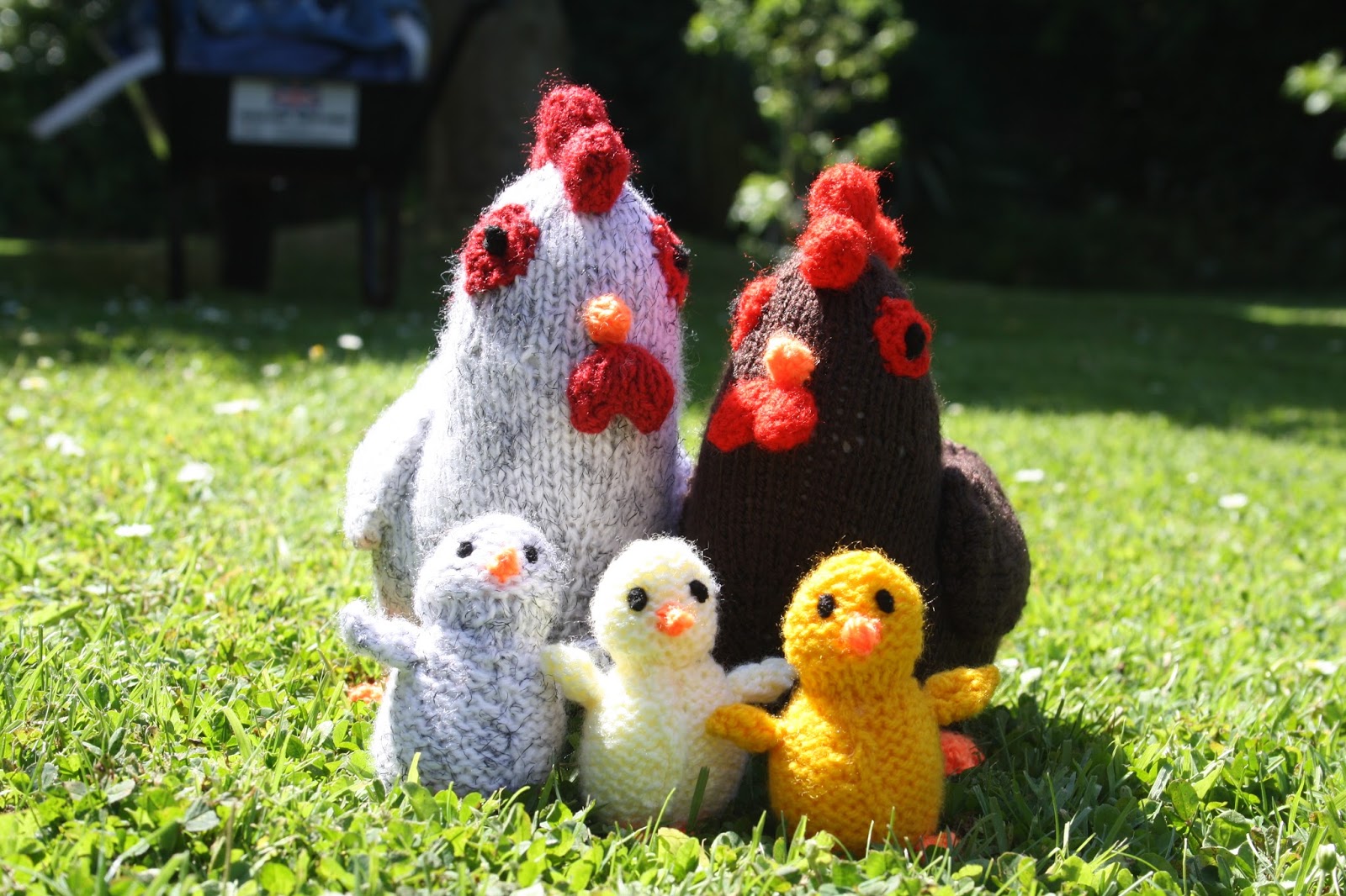 Clicks Clan: Knitted Chicken Family