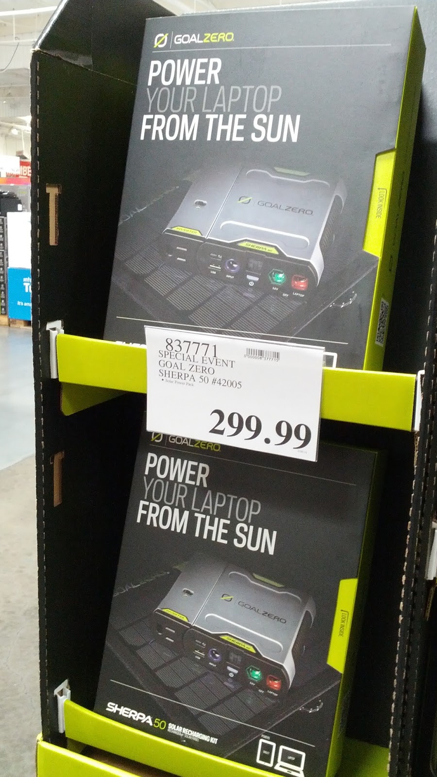 Goal Zero Sherpa 50 Solar Recharging Kit Costco Weekender