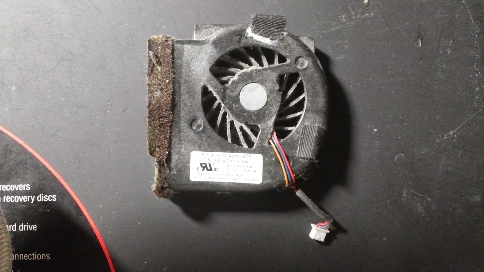 Moderato Thinkpad x61 FAN replace(쿨링팬 교체)